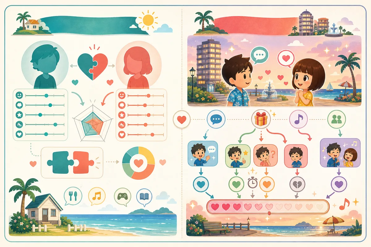 Tomodachi Life: Living the Dream Marriage Guide compatibility map